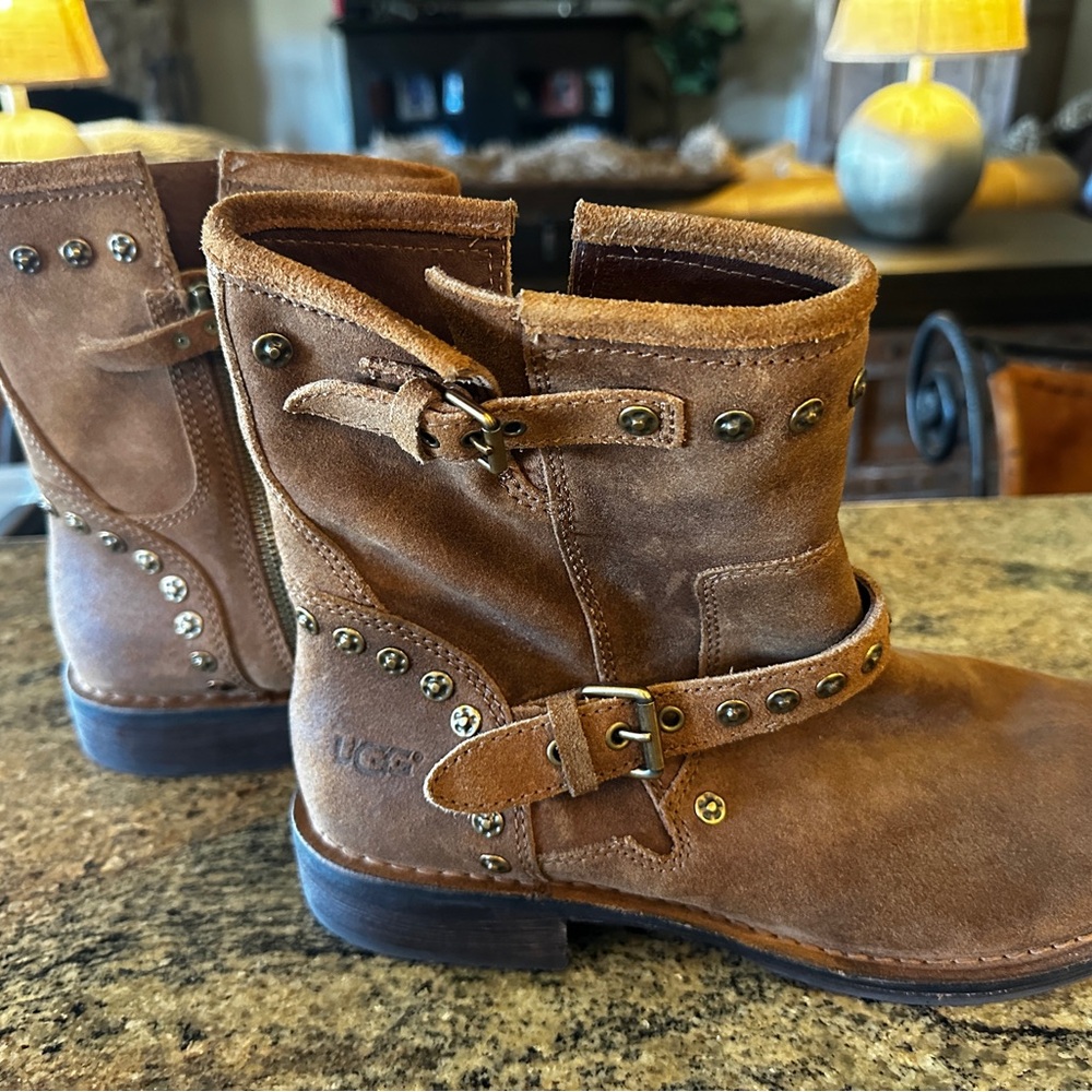 UGG Brown Suede Ankle Boots
